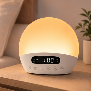 Sunrise Alarm Clock and Sound Machine Nightlight Digital Dimmable Clock for Bedroom 26 Sleep Sounds Noise Machine for Baby Adul